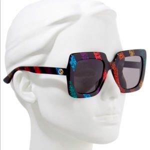 Authentic Gucci Sunglasses Multicolor 005 GG0328s Women's Square 53mm Shade
